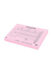 FIS Arabic/English Language Employees Wages Card, 100-Piece, 274 x 197mm, FSCLOWN, Pink