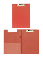FIS PVC Clip Board Double with Pressure Clip, A4 Size, FSCB0304RE, Red