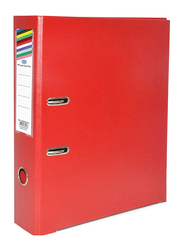 FIS PP Box File with Fixed Mechanism, 24 Piece, FSBF8PREFN, Red