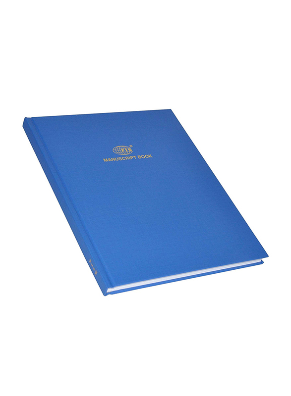 FIS Manuscript Notebook Set, 8mm Single Ruled, 3 Quire, 5 x 144 Sheets, 10 x 8 inch Size, FSMN10X83Q, Blue