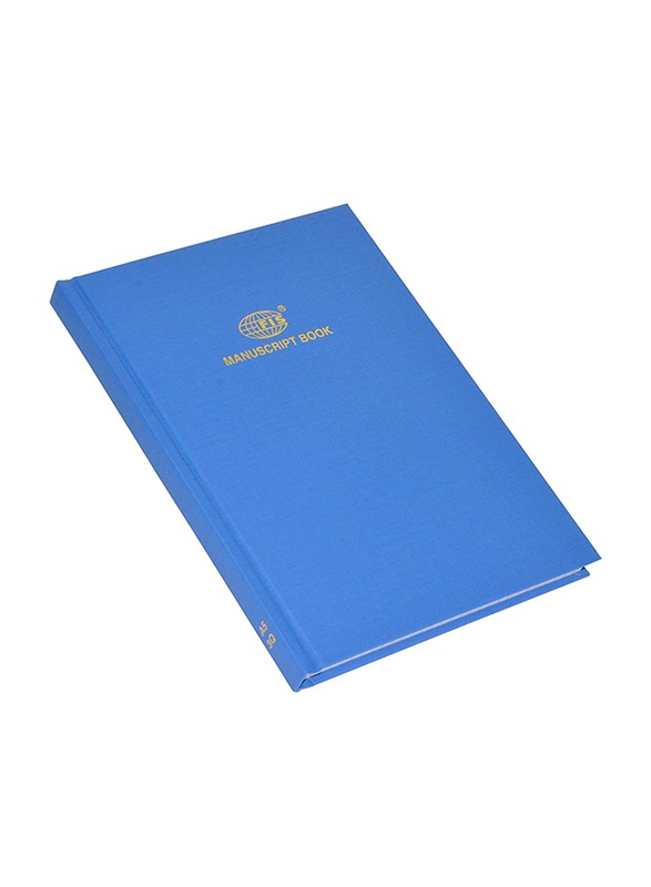 FIS Manuscript Book Set, 5mm Square, 3 Quire, 5 x 144 Sheets, A5 Size, FSMNA53Q5MM, Blue