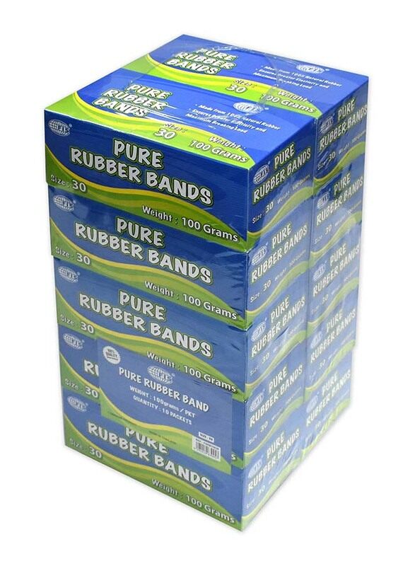 

FIS Pure Rubber Bands, Size 30, 10 Pieces, Yellow