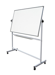 FIS Revolving White Board with Aluminium Frame, 90 x 150 cm, Multicolour