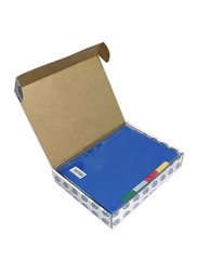 FIS PP File Index Divider with 1-5 Division, 50-Piece, A4 Size, Blue/Yellow/Green
