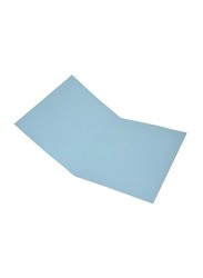 FIS 50-Piece Square Cut Folder Set without Fastener, 320GSM, A4 Size, FSFF9A4BL, Blue