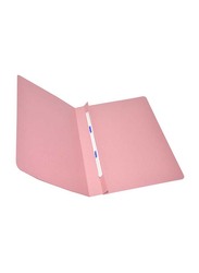 FIS Flat File with Plastic Fastener, F/S Size, 320GSM, 50 Pieces, FSFF5PI, Pink