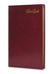 FIS Italian Ivory Paper Notebook with Golden Bonded Leather, 196 Pages, 70 GSM, A5 Size, FSNBHCA5GIVBL, Maroon