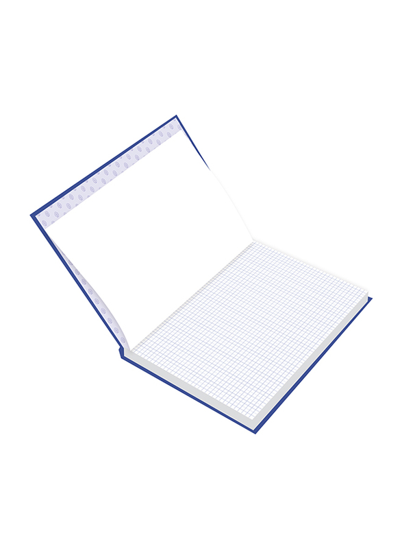 FIS Manuscript Notebook, 5mm Square Line, 4 Quire, 192 Sheets, F/S 210 X 330mm, FSMNFS4Q5MM, Blue