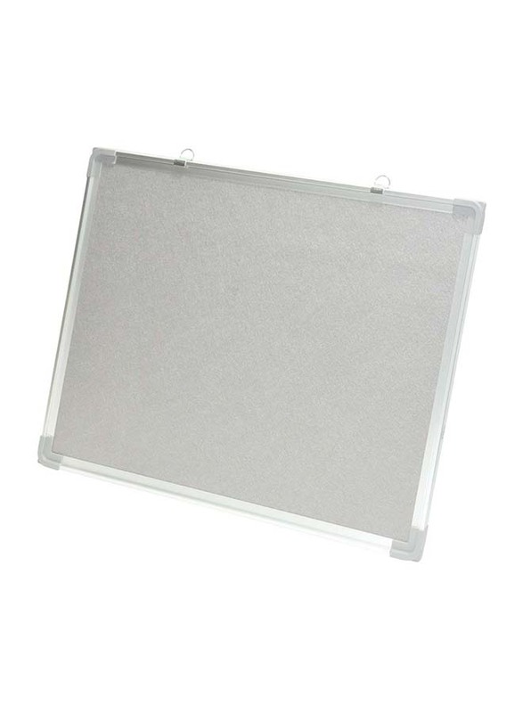 FIS Fabric Board with Aluminium Frame, 90 x 120cm, FSGN90120RGY, Grey