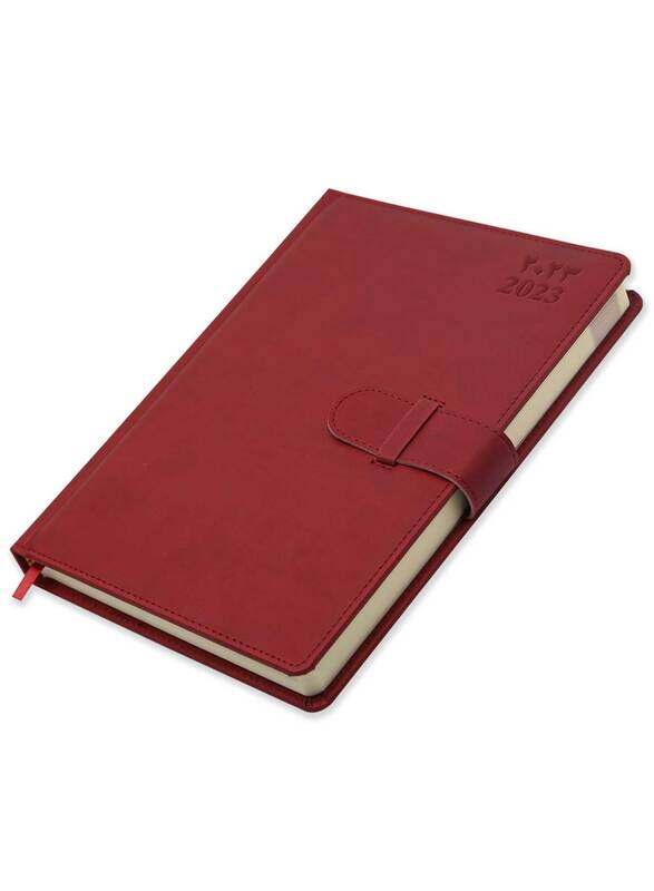 

FIS 2023 Arabic/English Agenda Diary, 400 Sheets, 70 GSM, FSDI75AE23MR, Maroon