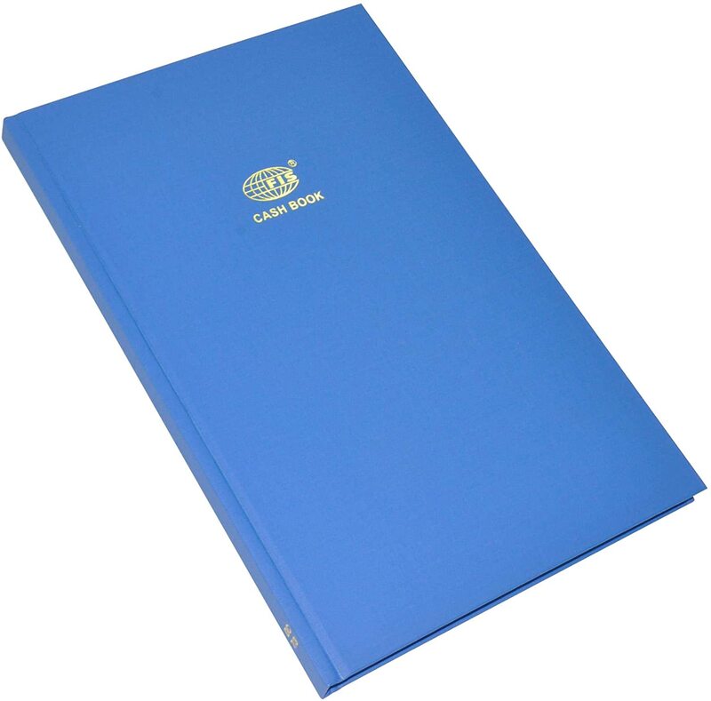 

FIS Cash Book with Azure Laid Ledger Paper, F/S Size, 2 Quire, 210 x 330mm, FSACCDC2Q73, Blue