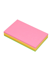 FIS Assorted Fluorescent Sticky Notes Set, 3 x 5 inch, 6 x 200 Sheets, FSPO354C200, Multicolour