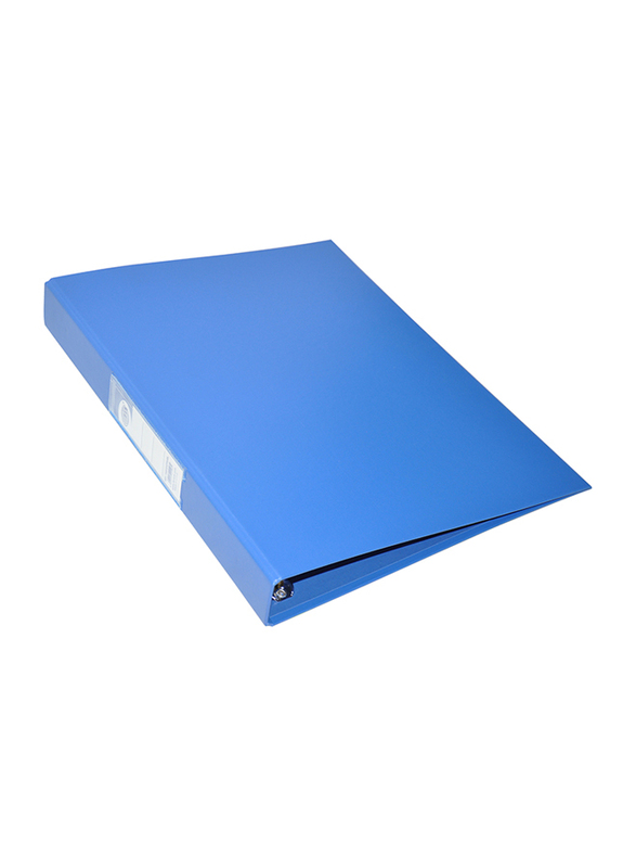 FIS PP Ring Binder with 4-Rings, A4 Size, 25mm, FSBDD4PPA4BL, Blue
