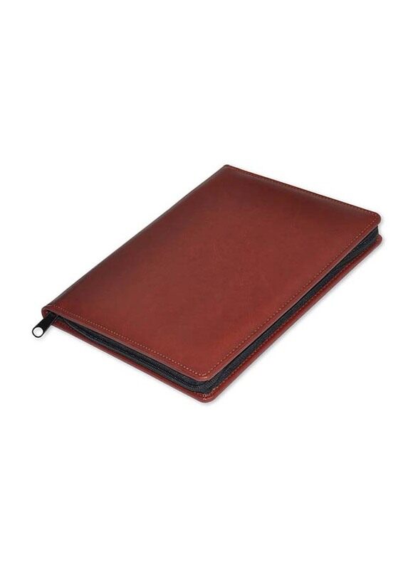 FIS Italian PU Executive Portfolio File, FSGTEXADBR, Dark Brown