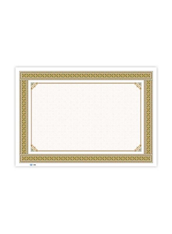 

FIS Plain Design Certificate, 10 Sheets, A4 Size, FSCLC006, Multicolour