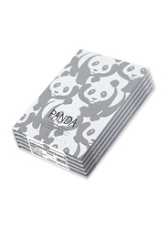 FIS Panda Design Hard Cover Notebook, 5 x 96 Sheets, A5 Size, FSNBHCA596-PAN2, White
