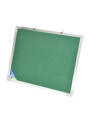 FIS Fabric Board with Aluminium Frame, 90 x 120cm, FSGNF90120GR, Green