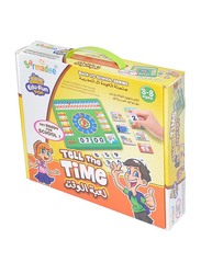 Sarmadee Back to School Series Tell The Time (Arabic & English), 56 Pieces, SAEDHM6903, Ages 3+