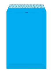 FIS Colour Peel & Seal Envelopes, 50-Piece, 80 GSM, C4 (324 x 229mm), Neon Blue