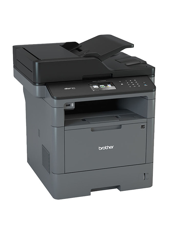 Brother MFC-L5755DW Monochrome Laser Printer, Black/Grey
