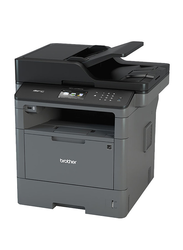 Brother MFC-L5755DW Monochrome Laser Printer, Black/Grey