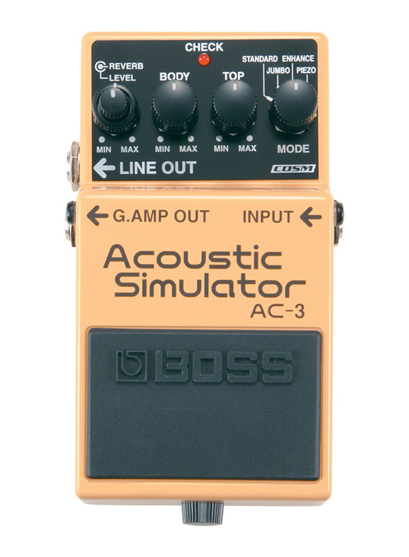 Boss AC-3 Acoustic Simulator, Yellow/Black