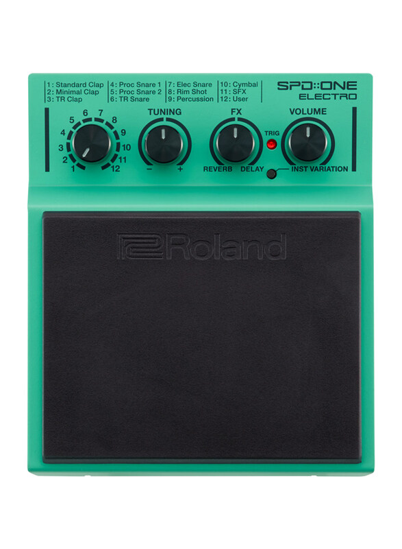 

Roland SPD-1E Electro Percussion Pad, Black/Green