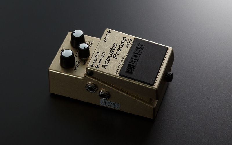 Boss AD-2 Acoustic Preamp, Gold