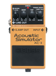 Boss AC-3 Acoustic Simulator Pedal, Yellow