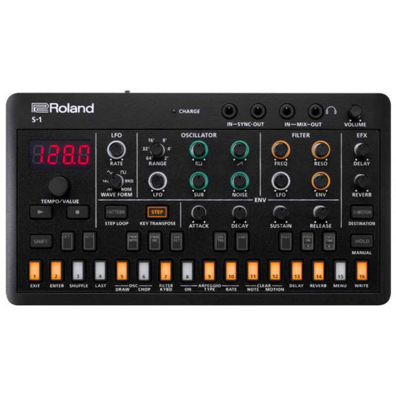 

Roland S-1 Tweak Compact Polyphonic Synthesizer, Black/Green