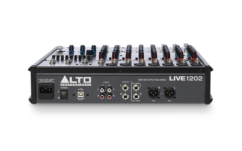 Alto Live 1202 Professional 12-Channel Mixer, Black