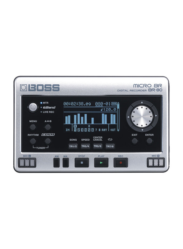 

Boss Micro BR BR-80 Digital Recorder, Black/Silver