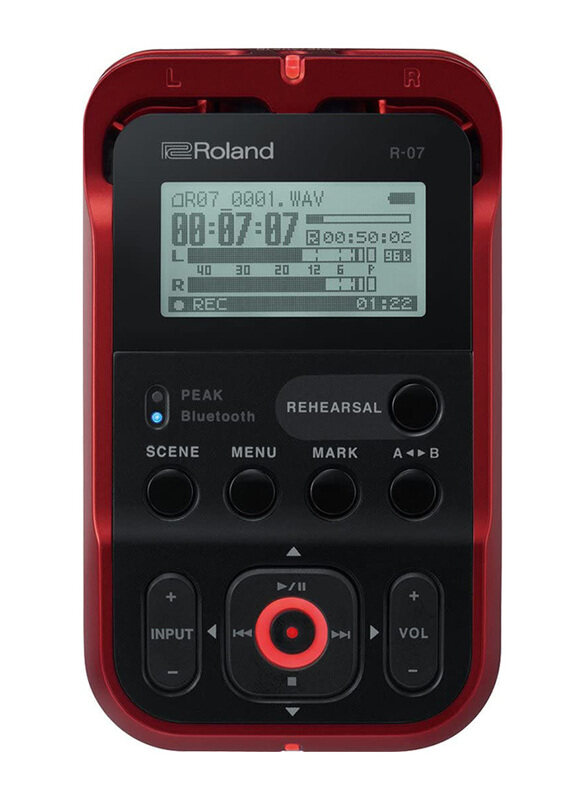 

Roland R-07 High-Resolution Audio Recorder, Red