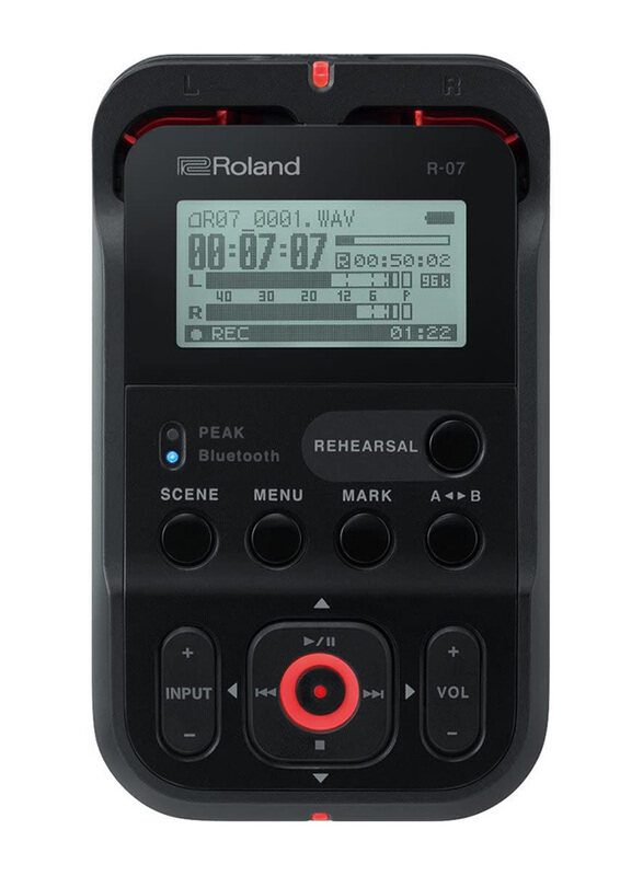

Roland R-07 High-Resolution Audio Recorder, Black