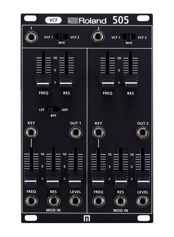 Roland SYS-505 VCF Multi Mode Filter Eurorack Analog Synth Module, Black