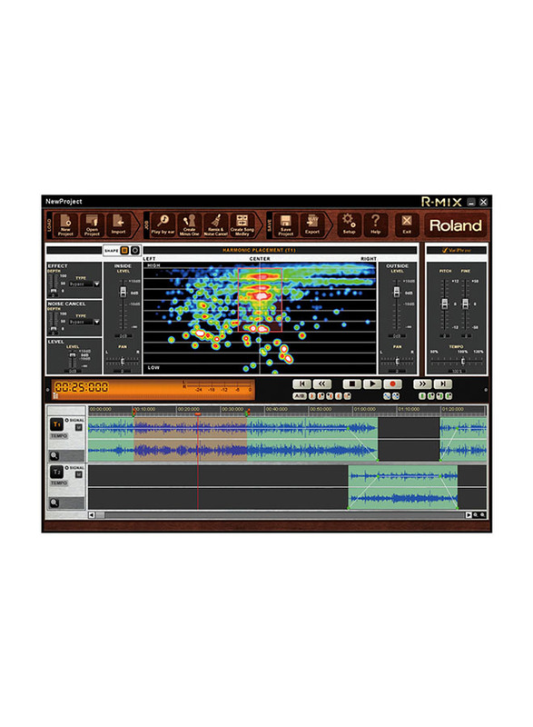 Roland R-Mix Audio Processing Software, Black