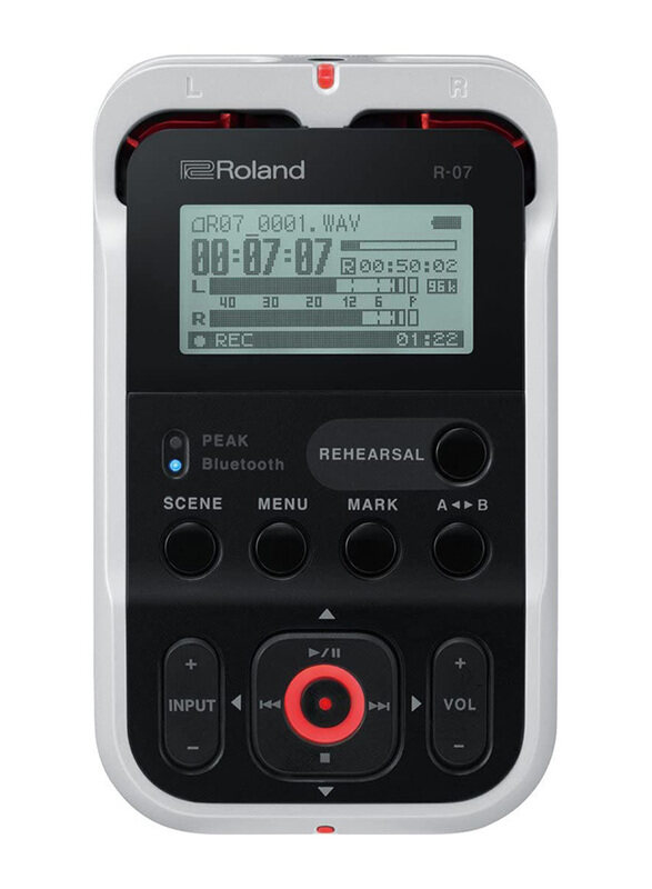 

Roland R-07 High-Resolution Audio Recorder, White
