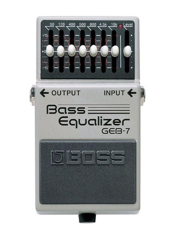 Boss GEB-7 Bass Equalizer Pedal, Grey