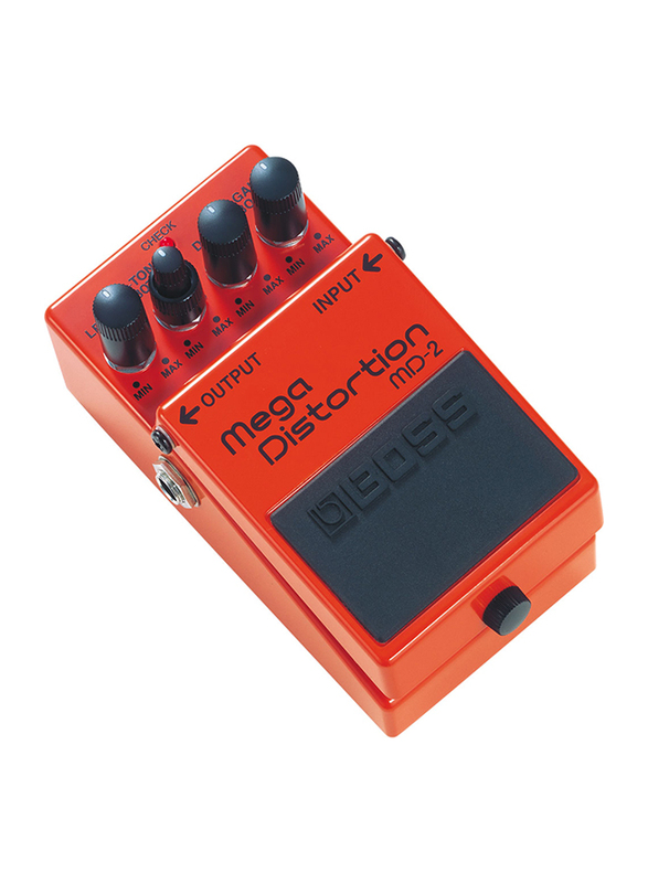 Boss MD-2 Mega Distortion Pedal, Red