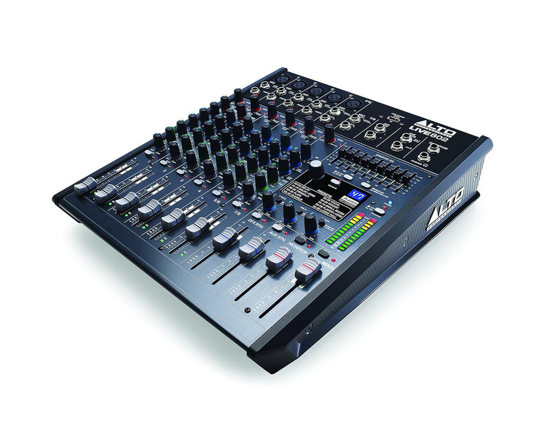 Alto Live 802 Professional 8-Channel with 2-Bus Mixer, Black