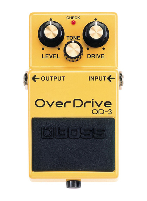 Boss OD-3 Over Drive Guitar Pedal, Yellow