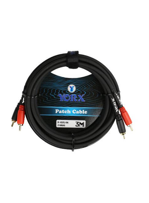 Yorx RCA To RCA Cable, Black