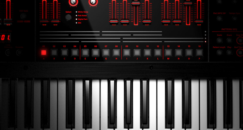 Roland JD-XA Analog/Digital Crossover Synthesizer, 49 Keys, Black