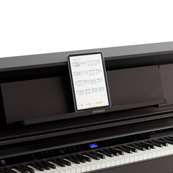 Roland LX-6-PE Polished Ebony Up Right Digital Piano, Black