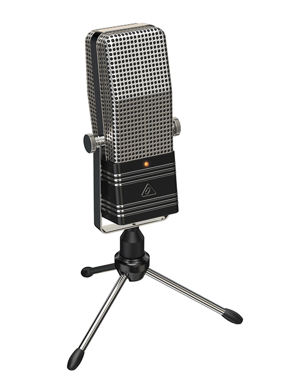 Behringer Vintage Broadcast Type 44 USB Microphone, BV44, Silver