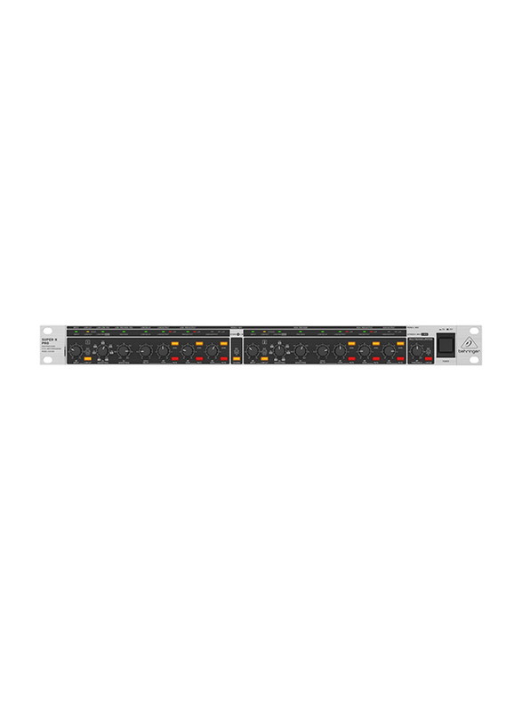 Behringer High-Precision Stereo 2-Way/3-Way/Mono 4-Way Crossover with Limiters, Adjustable Time Delays and CD Horn Correction, CX3400, White