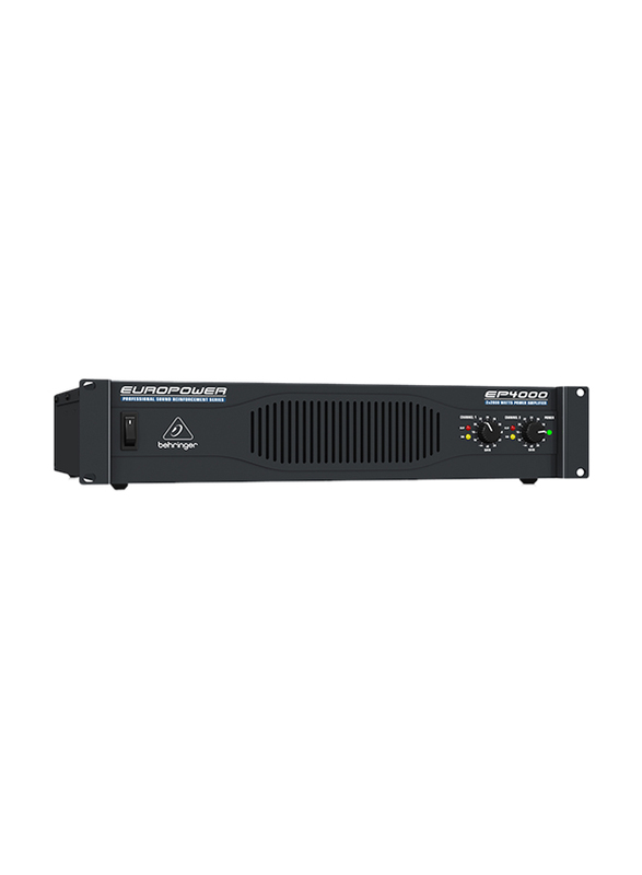 Behringer Professional 4,000-Watt Stereo Power Amplifier with ATR, EP4000, Black