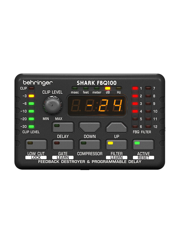 

Behringer Automatic Feedback Destroyer Compressor, FBQ100, Black