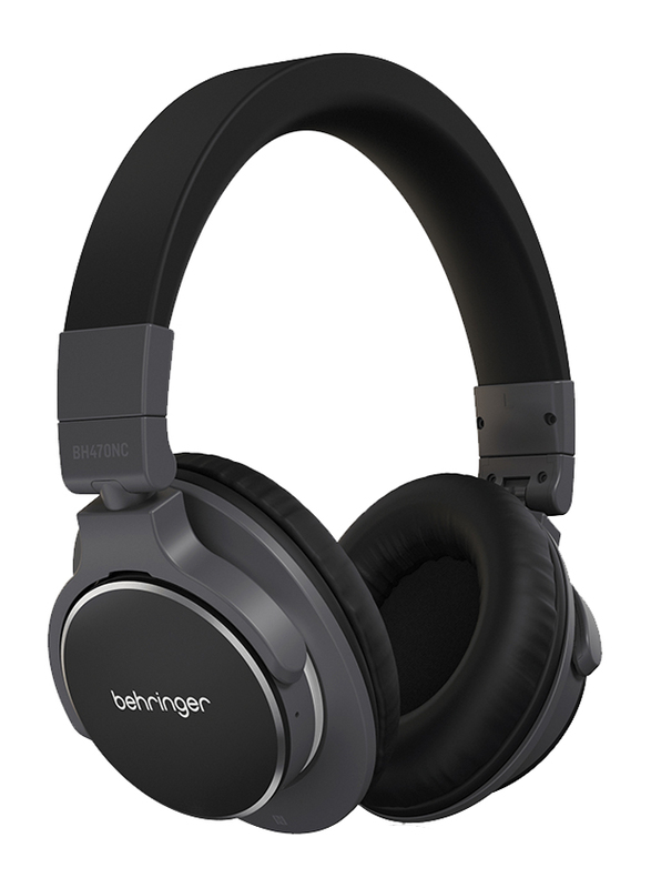 Behringer Wireless Over-Ear Noise Cancelling Headphones, BH470NC, Black/Grey