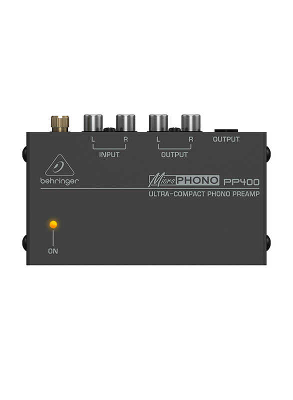 

Behringer Ultra-Compact Phono Preamplifier, PP400, Black